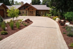 Landscapers Architectural Design Front Entry New Construction in the Fox Valley