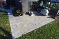 Drone View of Large Paver Patio with Border Near De Pere, WI