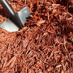 Shredded Red Dyed Mulch